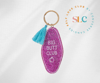 Big Butt Club Motel Keychain