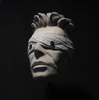 Image 4 of 'The Blind Prophet' White Clay Mask Sculpture