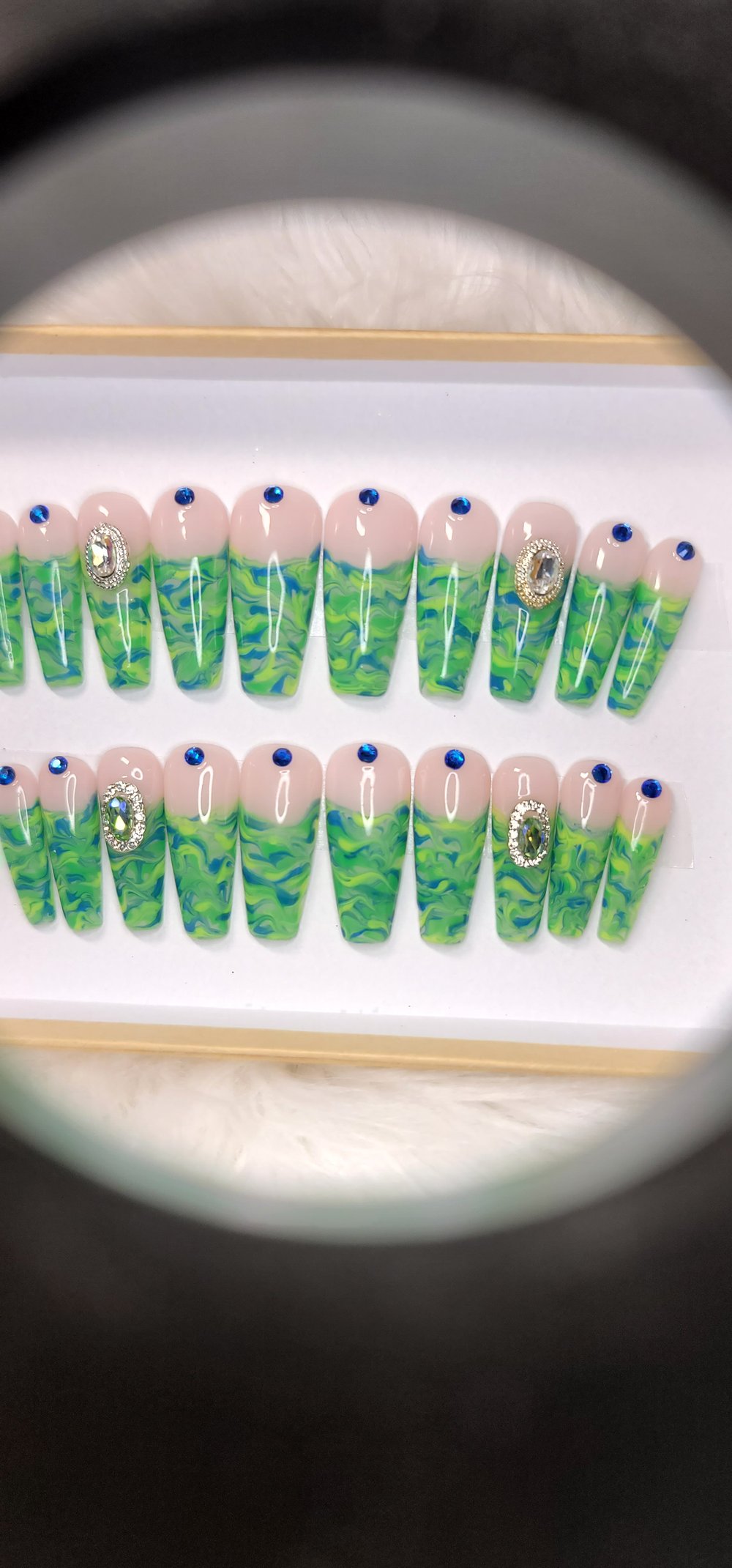 Image of Blue and green marble 