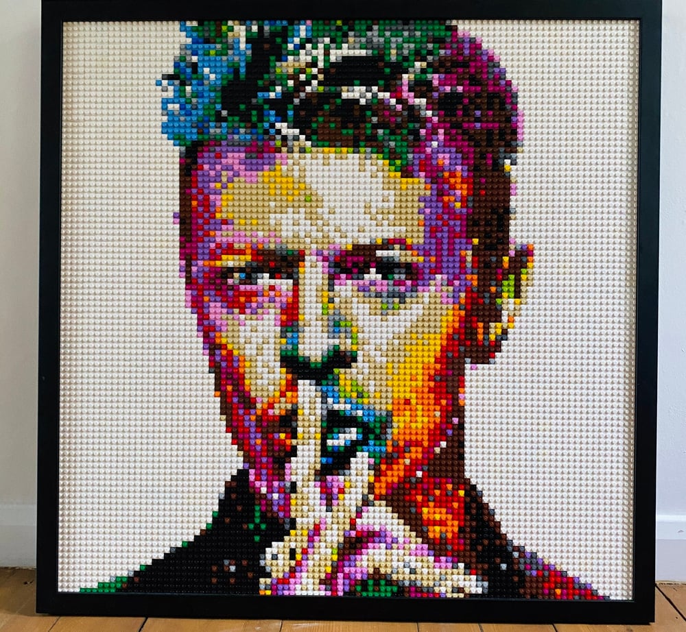 Bowie in Brick' Lego Art by Grifshead