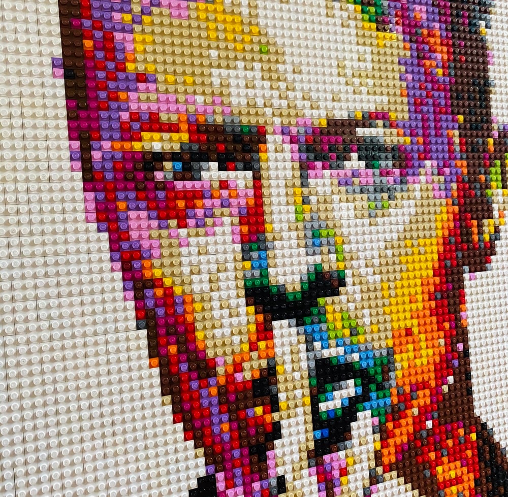 'Bowie in Brick' Lego Art by Grifshead