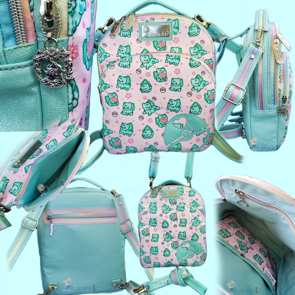Image of Bulbasaur Phoebe convertible crossbody and mini backpack