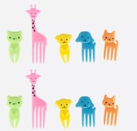 Image 2 of Animal Fruit Forks / Food Picks Set 2