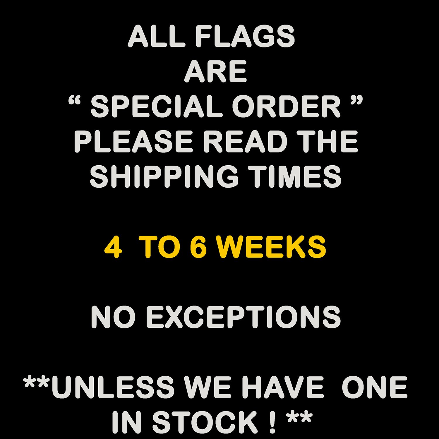 Image of FLAG SHIPPING INFO UPDATED - UPDATED 5/18/22