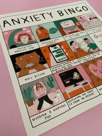 Image 3 of Anxiety Bingo Print 