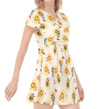 Image 1 of Sunshine Minnie DCL V-neck short sleeved tunic/mini dress