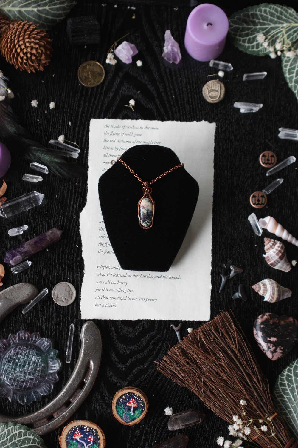 cinnabar necklace