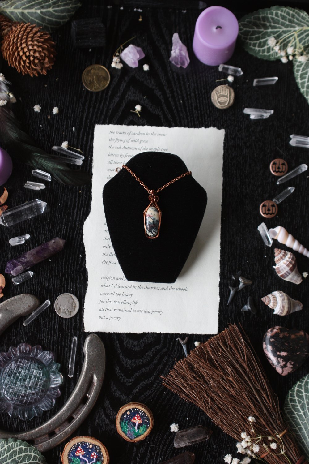cinnabar necklace