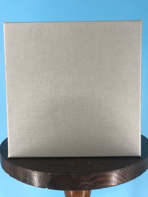 Image of Burlington Recording 1/4" x 7" Heavy Duty SILVER Trident Metal Reel in Silver Box - Round Windows