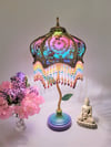 Luxury Lamp - May Queen Silk Victorian Lampshade & Modern Lamp