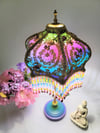 Luxury Lamp - May Queen Silk Victorian Lampshade & Modern Lamp