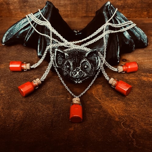 Blood Vial Necklace WORN DOLL