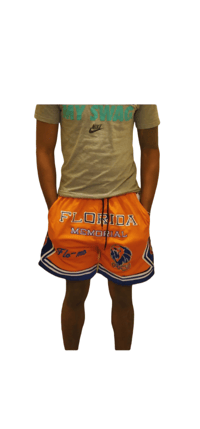 Image 2 of Orange FLO~MO shorts 