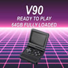 V90 Handheld Game Console (3.0" Screen) with 64GB Ready to Play Fully Loaded