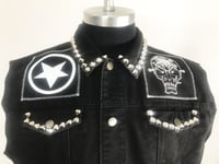Image 3 of MV Evileyes Black Denim Vest