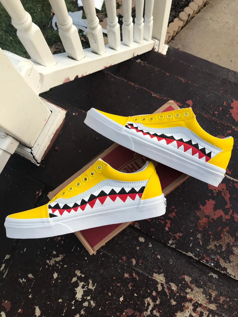 Colored Shark Vans