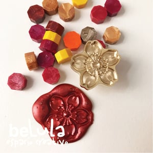 Image of Sello lacre 3D flor cerezo