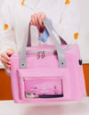 Girly Pink Insulated Lunch Bag with Strap