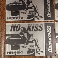 Image 2 of "NO KISS" Dashracer 100  Metallic Stickers