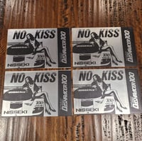 Image 1 of "NO KISS" Dashracer 100  Metallic Stickers