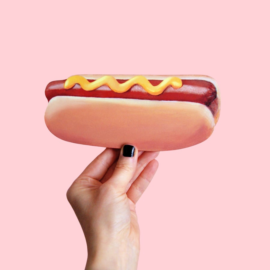 Image of Hot Dog plaque 