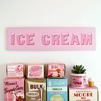 Image 5 of Ice Cream sign (Pink or Mint)