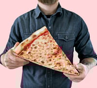 Image 1 of Classic Plain Pizza Slice wood plaque 