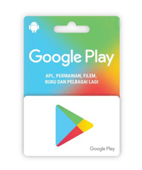 Google gift card face value of 1 USD