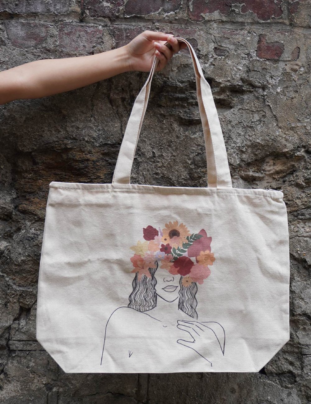 Image of SELF GROWTH ZIPPER TOTE