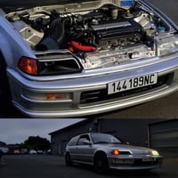 Image 1 of 88-91 USDM Civic/CRX full race headlight duct w/LED strip