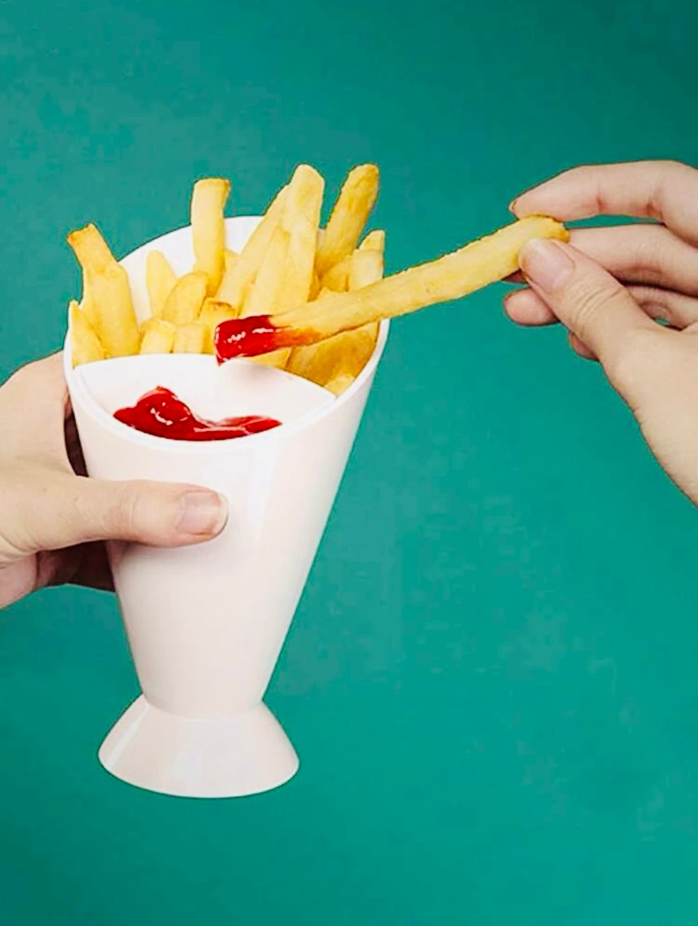 Chips and Dip Snack Container Detachable