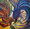 COOK FIGHT 39" x 39"