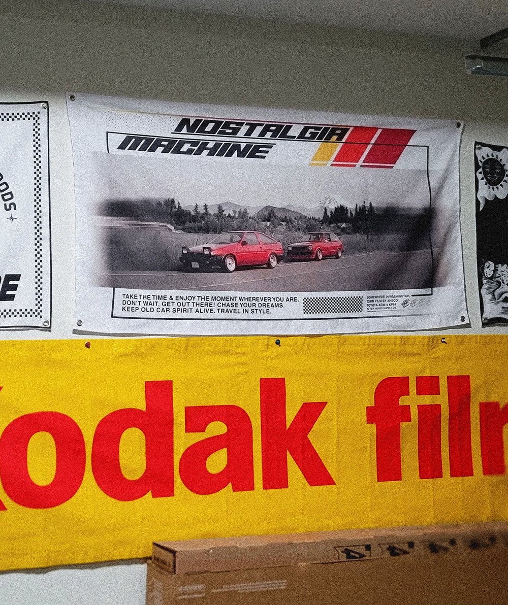 Nostalgia Machine Wall Tapestry / Flag