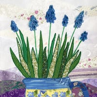 Grape Hyacinth Slate Coaster