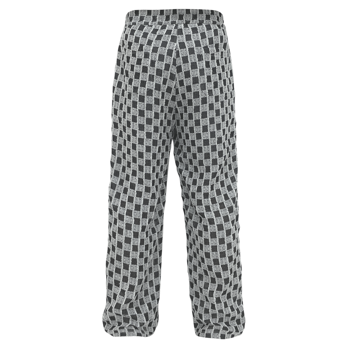 Image of CHECKER RELAXED FIT PANTS GREY