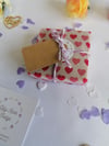 Homemade fudge parcel wedding favours