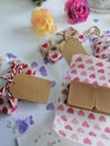 Homemade fudge parcel wedding favours
