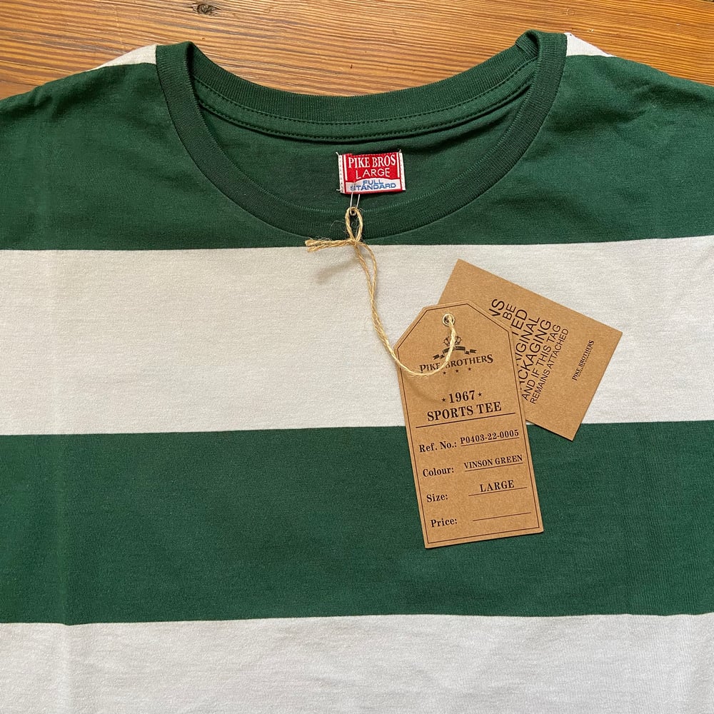 Image of PIKE BROS 1967 SPORTS TEE VINSON GREEN