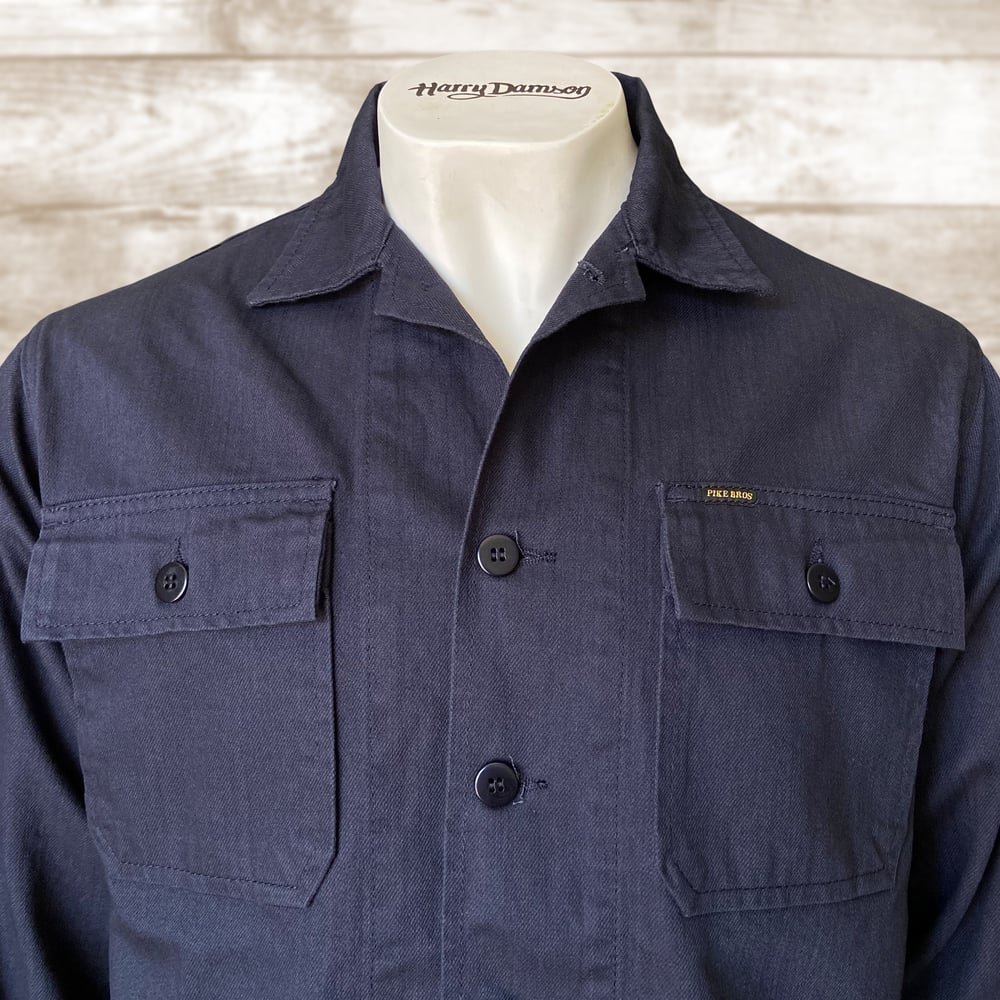 Image of PIKE BROTHERS 1962 OG-107 SHIRT NAVY