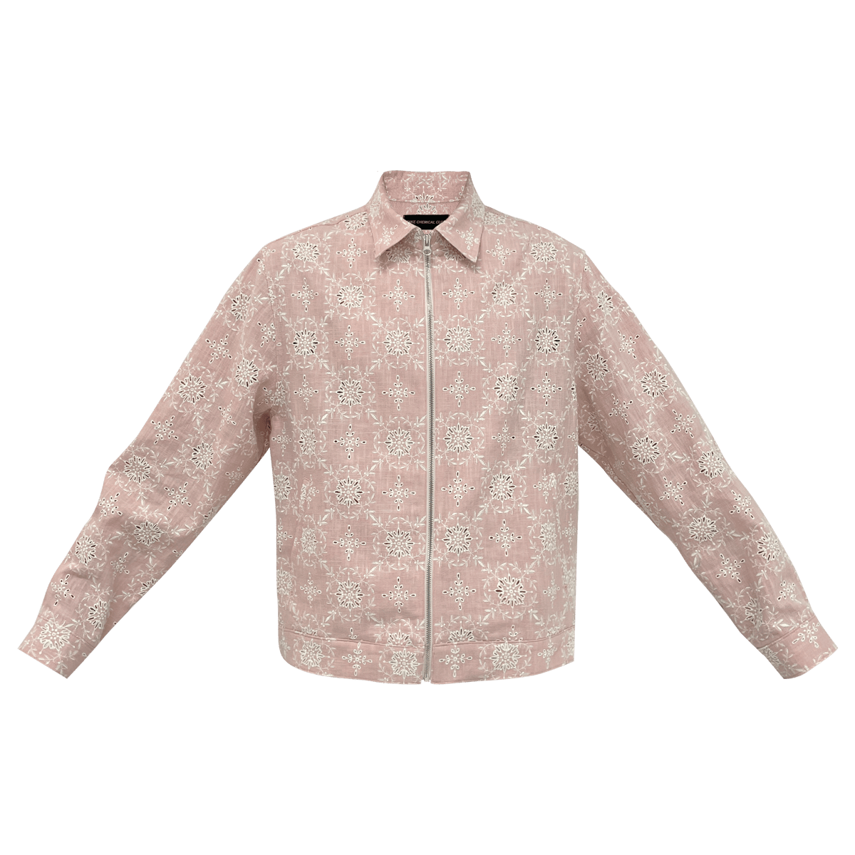 Image of PINK LINEN EMBROIDERY JACKET