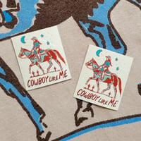 Image 4 of Cowboy Like Me Horse T-Shirt / Sticker
