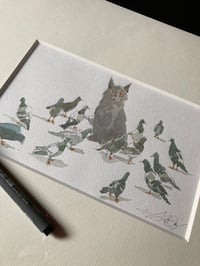 Image 1 of Cat Amongst The Pigeons (ORIGINAL)