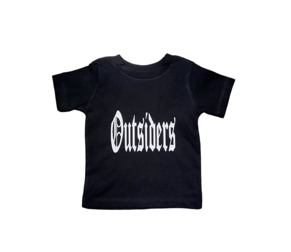 Image of Rebel Outsiders " Black " kids shirt 