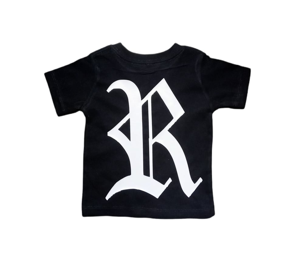 Image of Rebel Outsiders " Black " kids shirt 