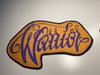 Custom ChainStitched Warrior Patch - Old Gold &amp; Purple