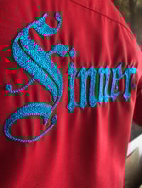 Image 3 of Custom “Sinner” Chainstitched Work Shirt