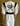 80s Vtg White &amp; Black Jumpsuit with Skull and Crossbones Chainstitch Embroidery