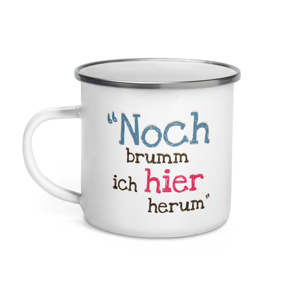 Image of Queen BumbleBee - Noch brumm ich Enamel Mug