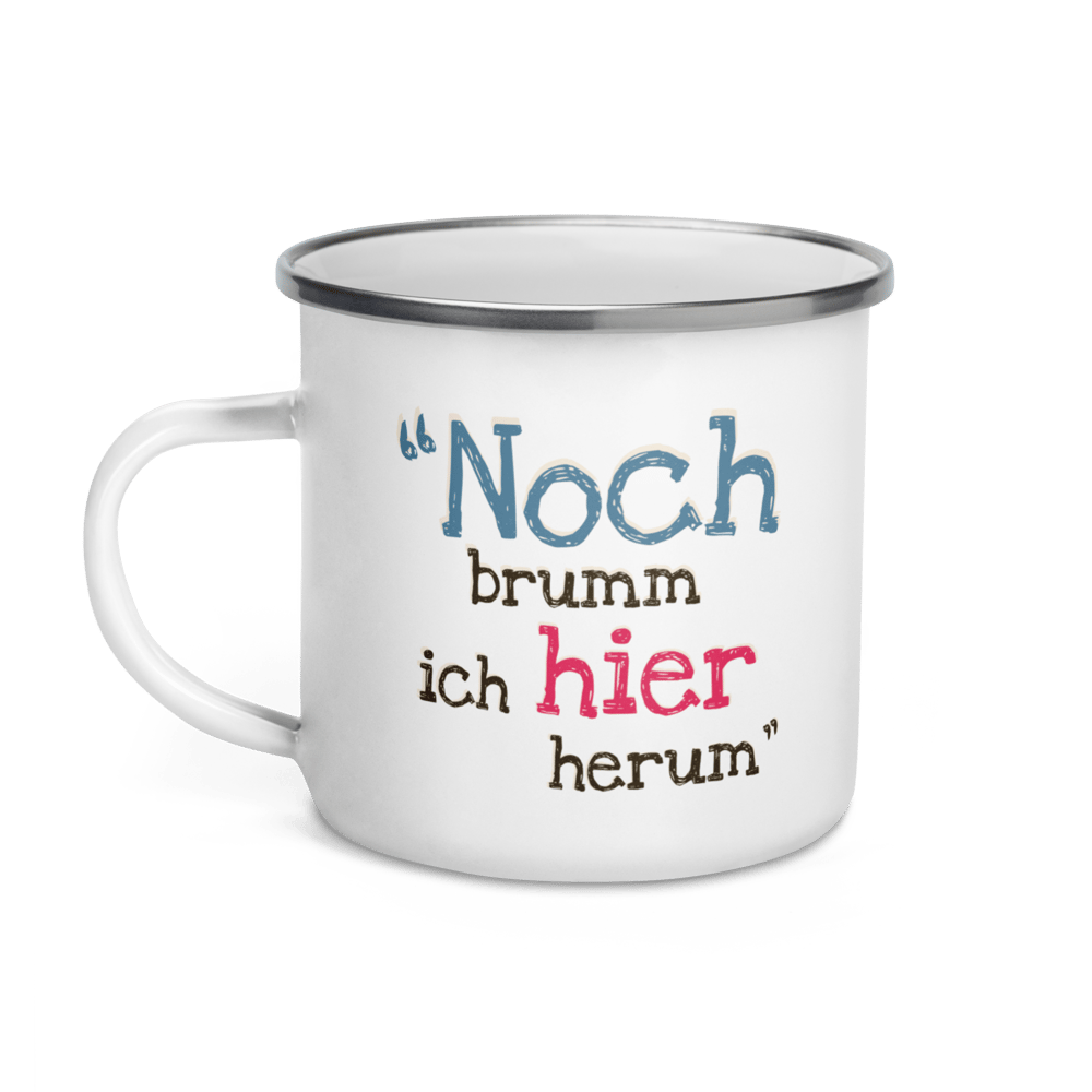 Image of Queen BumbleBee - Noch brumm ich Enamel Mug