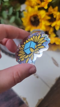 Image 2 of Sunflower Dice sticker duo